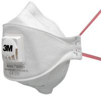 3M Aura 9332+S stofmasker FFP3 NR D kleinverpakking