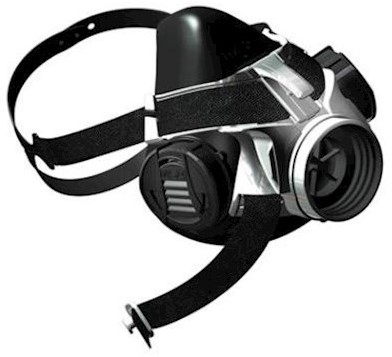 MSA Advantage 410 halfgelaatsmasker - zwart - s