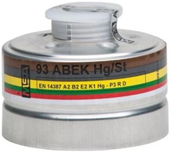 MSA combinatiefilter 93 A2B2E2K1Hg-P3 R D