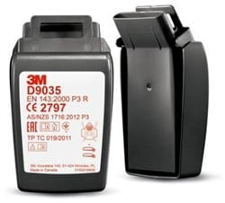 3M Secure Click  D9035 stoffilter P3 R met harde behuizing