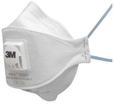 3M Aura 9322+ stofmasker FFP2 NR D met uitademventiel