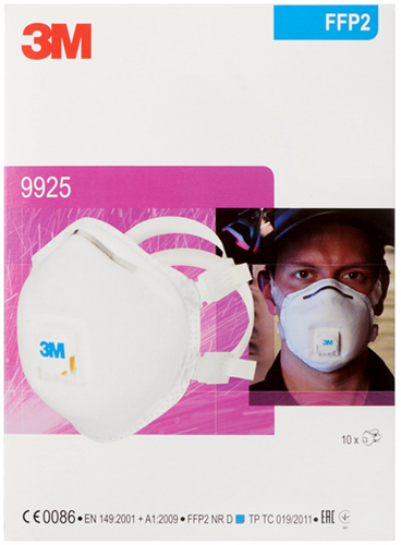 3M 9925 stofmasker FFP2 NR D met uitademventiel-3